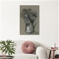 Picture of Charcoal Flower Drawing I _GroupedProduct_Rectangle_Portrait_Canvas_Framed_