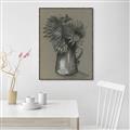 Picture of Charcoal Flower Drawing I _GroupedProduct_Rectangle_Portrait_Canvas_Framed_
