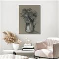 Picture of Charcoal Flower Drawing I _GroupedProduct_Rectangle_Portrait_Canvas_Framed_