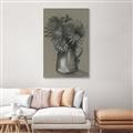 Picture of Charcoal Flower Drawing I _GroupedProduct_Rectangle_Portrait_Canvas_Framed_