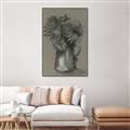 Picture of Charcoal Flower Drawing I _GroupedProduct_Rectangle_Portrait_Canvas_Framed_