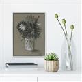 Picture of Charcoal Flower Drawing II _GroupedProduct_Rectangle_Portrait_Canvas_Framed_