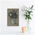 Picture of Charcoal Flower Drawing II _GroupedProduct_Rectangle_Portrait_Canvas_Framed_