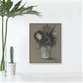 Picture of Charcoal Flower Drawing II _GroupedProduct_Rectangle_Portrait_Canvas_Framed_