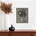 Picture of Charcoal Flower Drawing II _GroupedProduct_Rectangle_Portrait_Canvas_Framed_