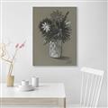 Picture of Charcoal Flower Drawing II _GroupedProduct_Rectangle_Portrait_Canvas_Framed_