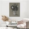 Picture of Charcoal Flower Drawing II _GroupedProduct_Rectangle_Portrait_Canvas_Framed_