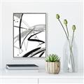 Picture of Black & Silver Lines _GroupedProduct_Rectangle_Portrait_Canvas_Framed_