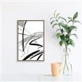 Picture of Black & Silver Lines _GroupedProduct_Rectangle_Portrait_Canvas_Framed_