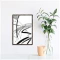 Picture of Black & Silver Lines _GroupedProduct_Rectangle_Portrait_Canvas_Framed_