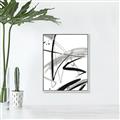 Picture of Black & Silver Lines _GroupedProduct_Rectangle_Portrait_Canvas_Framed_