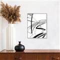 Picture of Black & Silver Lines _GroupedProduct_Rectangle_Portrait_Canvas_Framed_