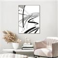 Picture of Black & Silver Lines _GroupedProduct_Rectangle_Portrait_Canvas_Framed_