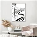 Picture of Black & Silver Lines _GroupedProduct_Rectangle_Portrait_Canvas_Framed_