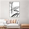 Picture of Black & Silver Lines _GroupedProduct_Rectangle_Portrait_Canvas_Framed_