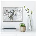Picture of Green Leafy Flower _GroupedProduct_Rectangle_Landscape_Canvas_Framed_