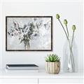 Picture of Green Leafy Flower _GroupedProduct_Rectangle_Landscape_Canvas_Framed_