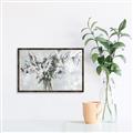 Picture of Green Leafy Flower _GroupedProduct_Rectangle_Landscape_Canvas_Framed_