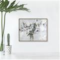 Picture of Green Leafy Flower _GroupedProduct_Rectangle_Landscape_Canvas_Framed_
