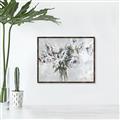 Picture of Green Leafy Flower _GroupedProduct_Rectangle_Landscape_Canvas_Framed_