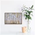 Picture of Birch Tree (yellow leaf) _GroupedProduct_Rectangle_Landscape_Canvas_Framed_