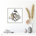 Picture of Diagonal Shape I  _GroupedProduct_Square_Canvas_Framed_
