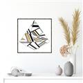 Picture of Diagonal Shape I  _GroupedProduct_Square_Canvas_Framed_