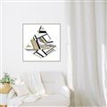 Picture of Diagonal Shape I  _GroupedProduct_Square_Canvas_Framed_