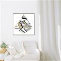 Picture of Diagonal Shape I  _GroupedProduct_Square_Canvas_Framed_