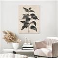 Picture of Black Linen Leaves II _GroupedProduct_Rectangle_Portrait_Unframed_Print_Only_