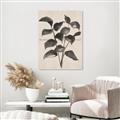 Picture of Black Linen Leaves IV _GroupedProduct_Rectangle_Portrait_Unframed_Print_Only_