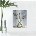 Picture of Cotton Flower In Vase II _GroupedProduct_Rectangle_Portrait_Unframed_Print_Only_