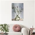 Picture of Cotton Flower In Vase II _GroupedProduct_Rectangle_Portrait_Unframed_Print_Only_