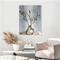 Picture of Cotton Flower In Vase II _GroupedProduct_Rectangle_Portrait_Unframed_Print_Only_
