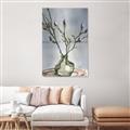 Picture of Cotton Flower In Vase II _GroupedProduct_Rectangle_Portrait_Unframed_Print_Only_