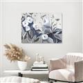 Picture of Modern Blue Floral _GroupedProduct_Rectangle_Landscape_Unframed_Print_Only_