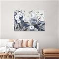 Picture of Modern Blue Floral _GroupedProduct_Rectangle_Landscape_Unframed_Print_Only_