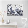 Picture of Modern Blue Floral _GroupedProduct_Rectangle_Landscape_Unframed_Print_Only_