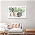 Picture of Pots With Flower I _GroupedProduct_Rectangle_Landscape_Unframed_Print_Only_