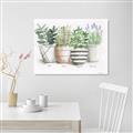 Picture of Pots With Flower I _GroupedProduct_Rectangle_Landscape_Unframed_Print_Only_