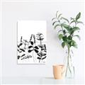 Picture of Silhouette Leaves I  _GroupedProduct_Rectangle_Portrait_Unframed_Print_Only_