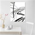 Picture of Black & Silver Lines _GroupedProduct_Rectangle_Portrait_Unframed_Print_Only_