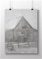 Picture of Gray Wooden Barn _GroupedProduct_Rectangle_Landscape_Unframed_Print_Only_