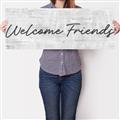 Picture of Welcome Friends III _GroupedProduct_Panel_Landscape_Canvas_