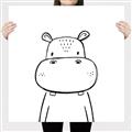 Picture of Sketch Animal  IV _GroupedProduct_Square_Canvas_