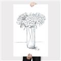 Picture of Drawing Flower VI _GroupedProduct_Rectangle_Portrait_Canvas_