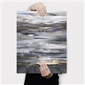 Picture of Black with gold line _GroupedProduct_Rectangle_Portrait_Canvas_