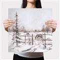 Picture of Animal in winter _GroupedProduct_Square_Canvas_