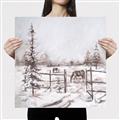 Picture of Animal in winter _GroupedProduct_Square_Canvas_