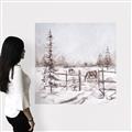 Picture of Animal in winter _GroupedProduct_Square_Canvas_